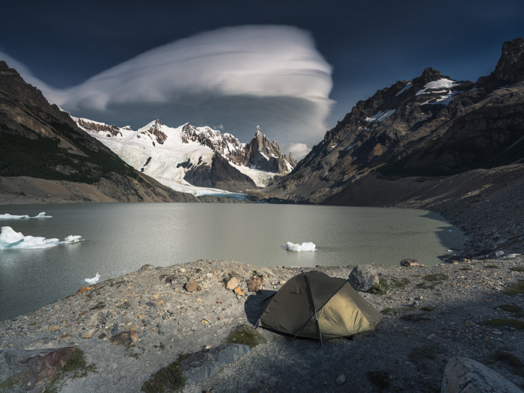 Patagonia, góry krajobraz, argentyna chile, jezioro