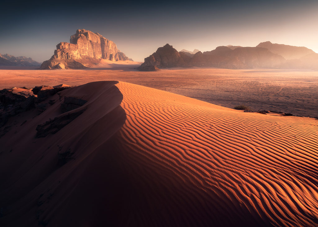 Wadi rum pustynia desert jordan jordania góry krajobraz pustynny